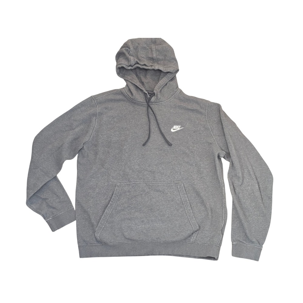 Nike Mens Sportswear Club Fleece Hoodie Gray L BV2654-071